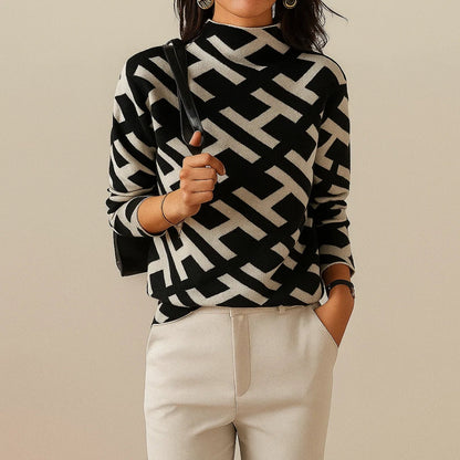 Emily - Elegant Geometric Knit