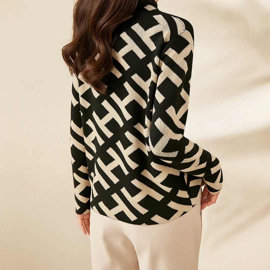 Emily - Elegant Geometric Knit