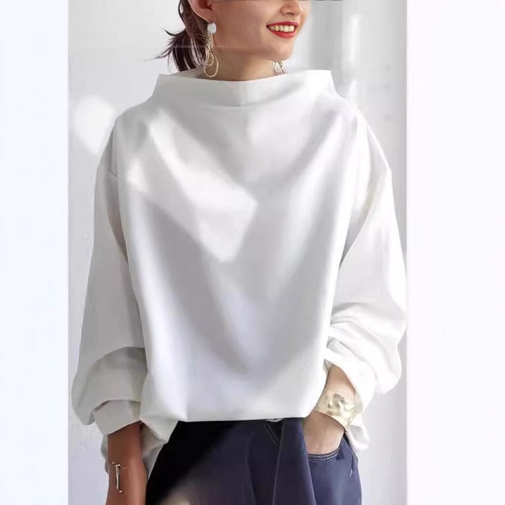 Isabella - Soft Knit Top with High Neck
