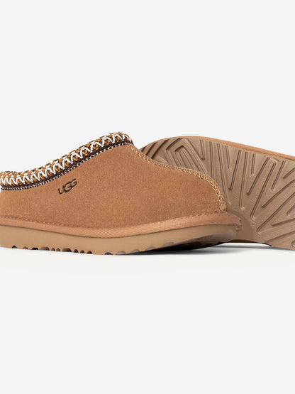 UGG Kids Suede Tasman II Slippers in Chestnut