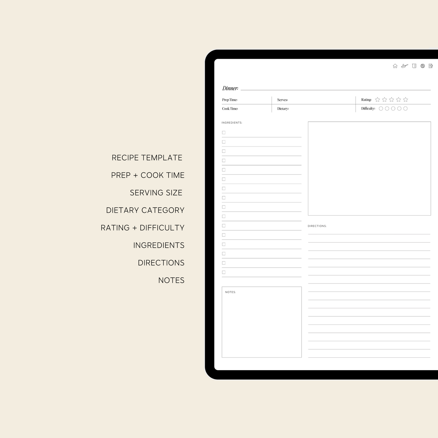 Digital Recipe Book