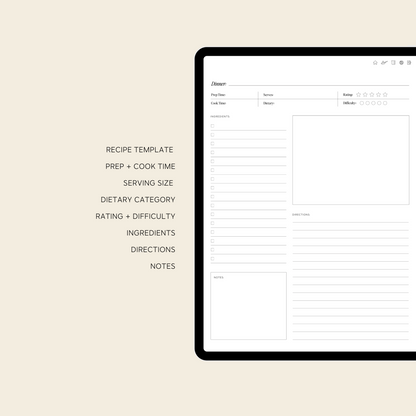 Digital Recipe Book