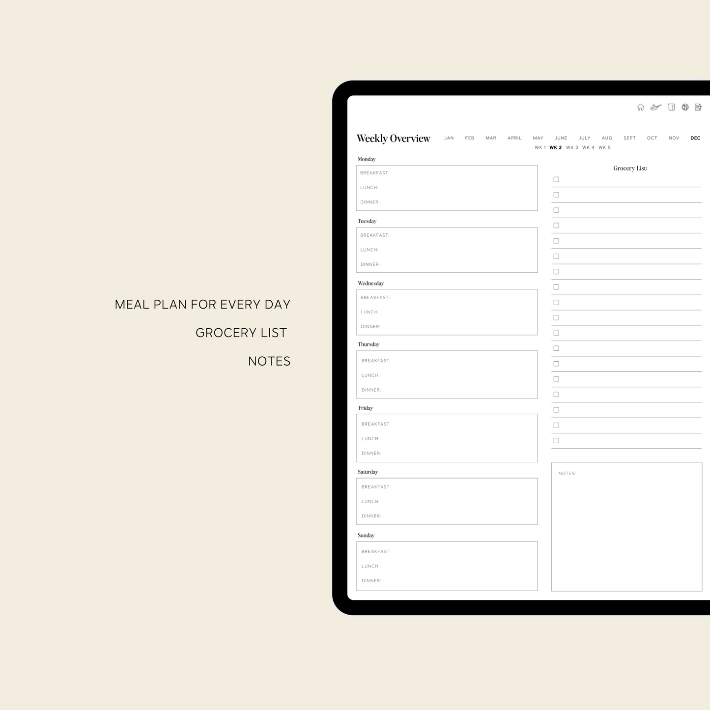 Digital Recipe Book