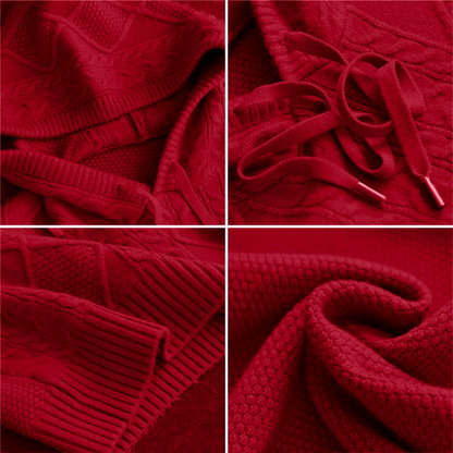 Luna - Jacquard Hooded Sweater
