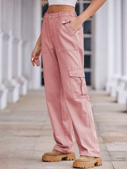 Women's Distressed Fitted Denim Overalls