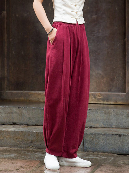 Women's Loose Linen Bloomers