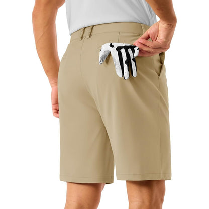 Men's Golf Quick Dry Casual Flat Front Shorts with 4 Pockets