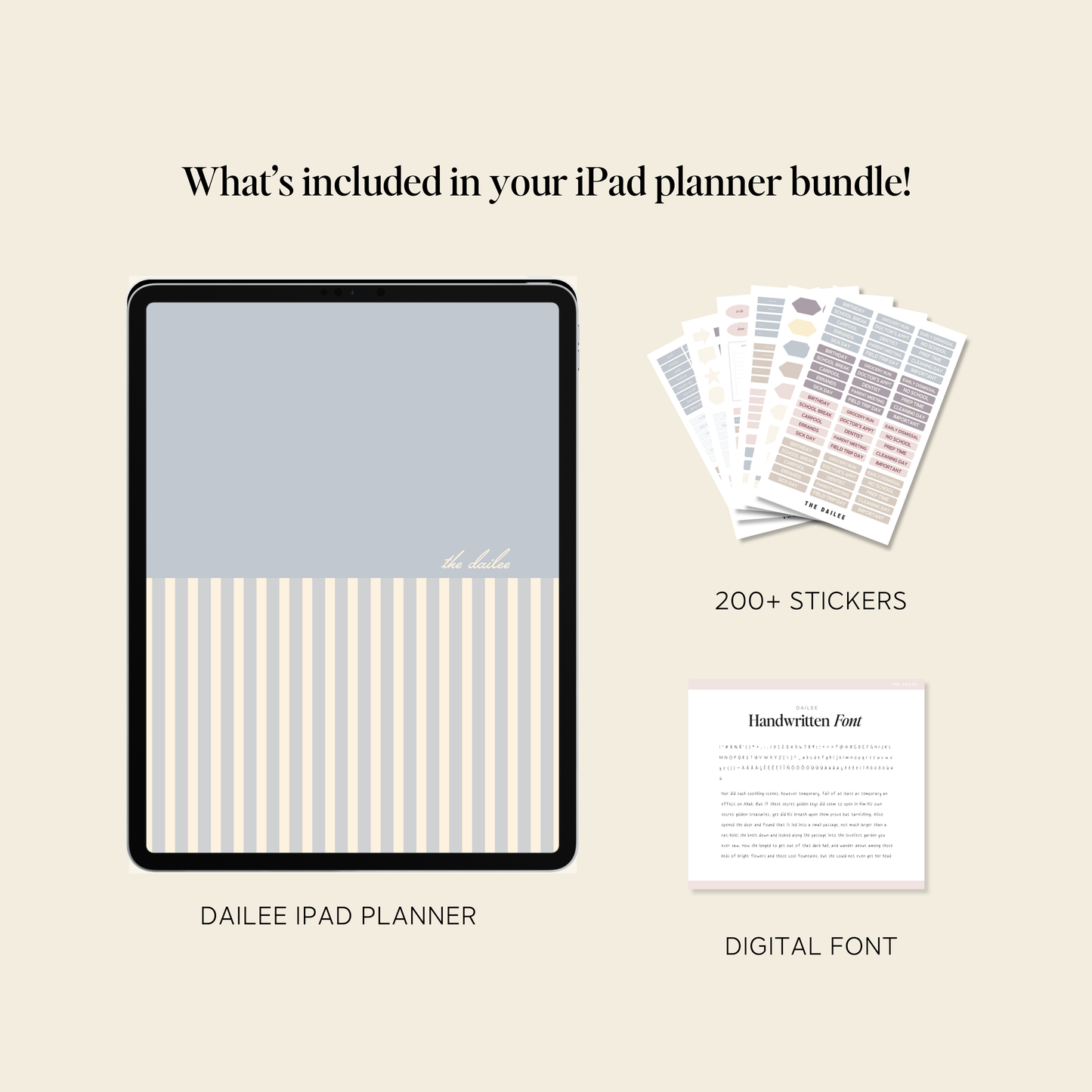 Undated Digital Planner Bundle for Moms