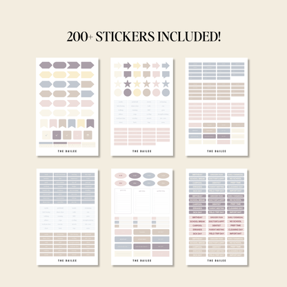 Undated Digital Planner Bundle for Moms